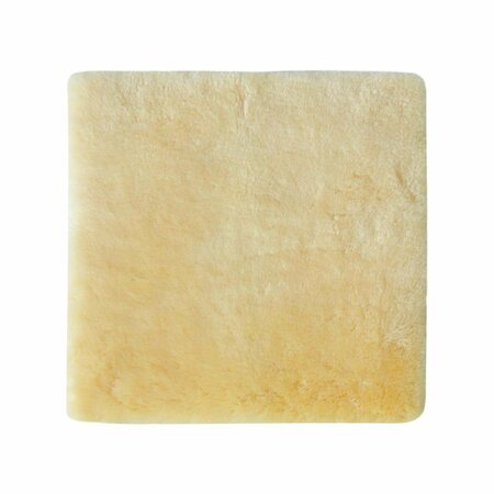HOMEROOTS 17 in. Square Natural Off White Medical Grade Sheepskin Chair Pad 388651